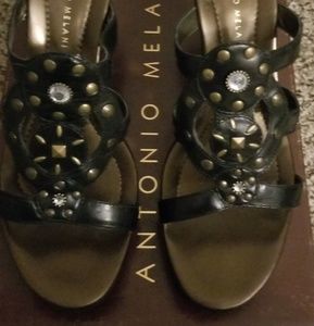 Antonio Melani Black  Sandals - Excellent Conditio